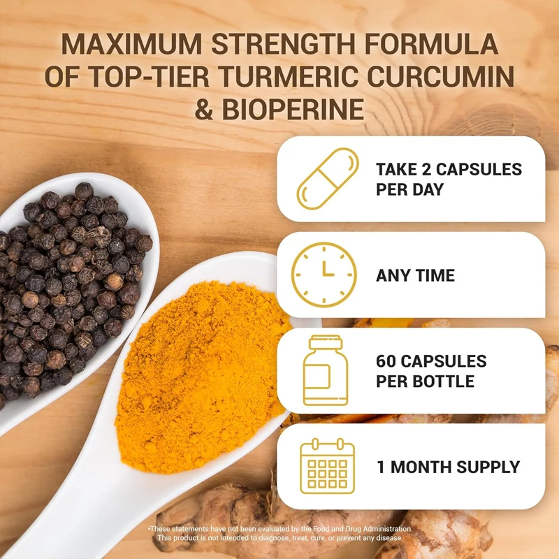 Suplemento de Cúrcuma com Pime - Turmeric Curcumin Capsule avaliação e preço
